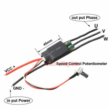 7V 12V 24V 3-phase potentiometer speed brushless hallless driver ESC high speed drive brushless air pump water pump fan