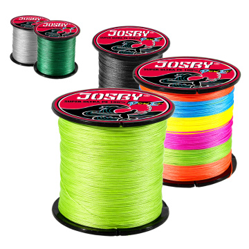 JOSBY 8 Strands Super Strong Smoother Multicolor Multifilament Fishing Line 300M 200M 150M 100M Weave Wire 18-85lb