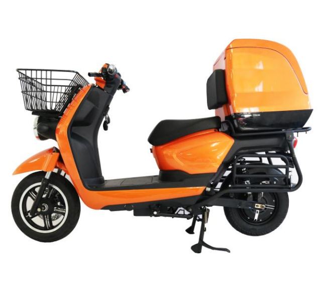 delivery big trunk electric scooter with basket