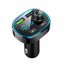 2020 new with flash FM transmitter modulator Bluetooth 5.0 hands-free car kit audio MP3 player, QC3.0 fast automatic car charger