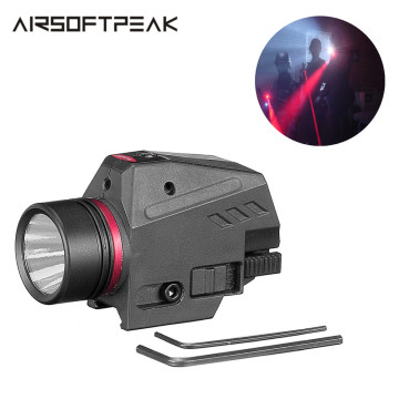 Tactical Airsoft LED Gun Light Flashlight Red Laser Sight Mount on 20mm Rail Light Shooting Hunting Gun Accessories For Hunting