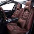 KADULEE flax Car Seat Covers for Dacia Sandero Duster Logan car seat cushion Interior Accessories Automobiles Seat Covers