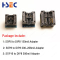 3pcs sop8 sop16 to dip8 Adapter IC Socket for CH341A EZP2010/2013/2019 RT809H/RT809F minipro TL866CS/A TL866II Plus Programmer
