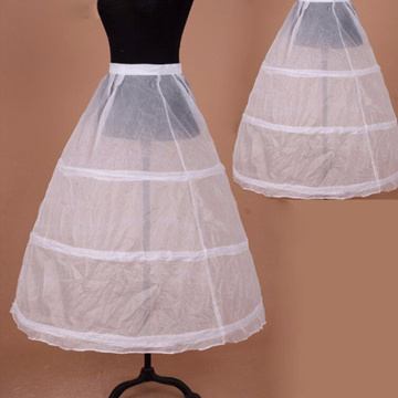 Elastic Waist 3-Hoops Ball Wedding Dress Petticoat White Cheap bride petticoat 2019