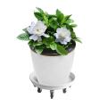 Metal Round Flower Pot Tray/Universal Wheels Heavy Duty Flowers Pot Mover Trolley Plate Stand Holder For Balcony Living Room