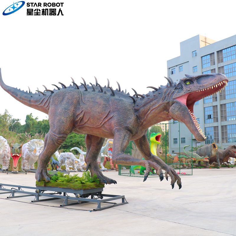 animatronic allosaurus model