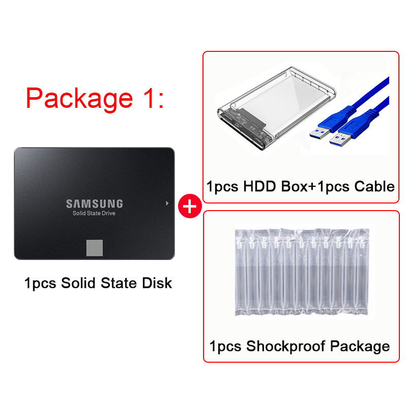 860 EVO SSD SAMSUNG SSD Internal Solid State Disk HDD Hard Drive SATA3 2.5 inch Laptop Desktop PC TLC 250GB 500GB 1TB