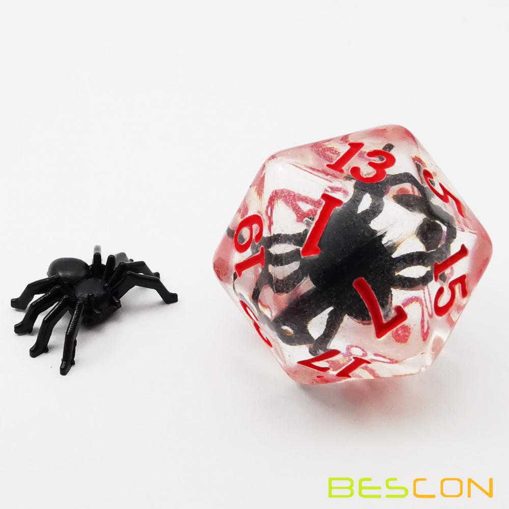 Bescon Novelty Spider Polyhedral RPG Dice Set