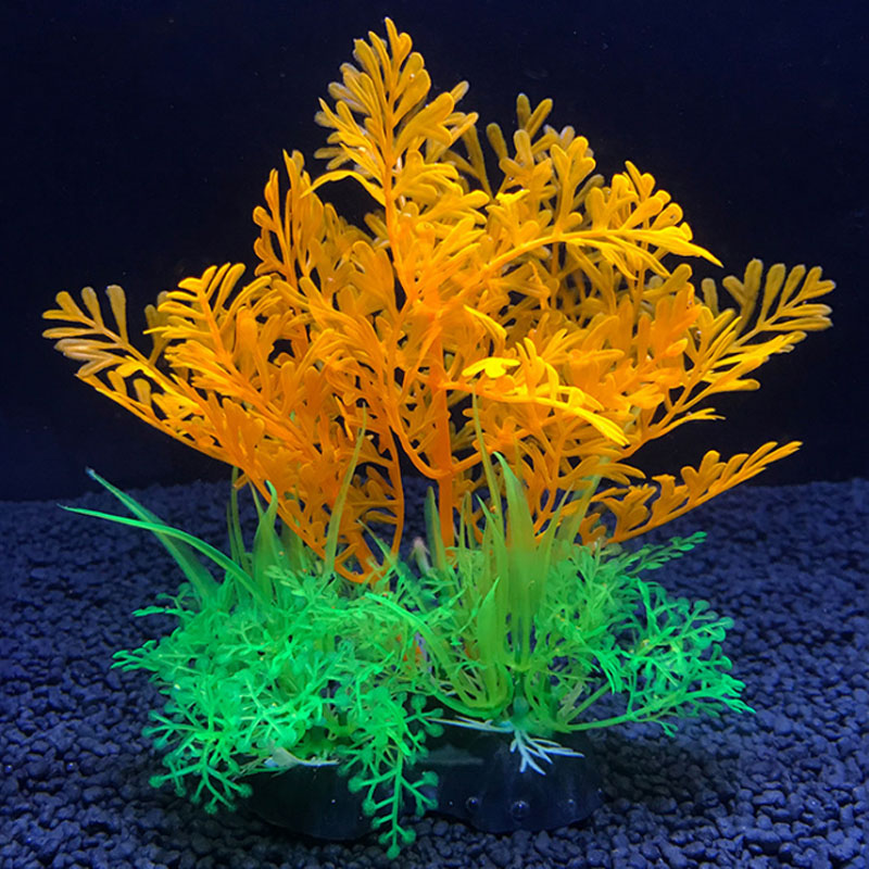 Simulation Artificial Plants Aquarium Decor Water Weeds Ornament Plant Fish Tank Aquarium Grass 14Cm Decoration