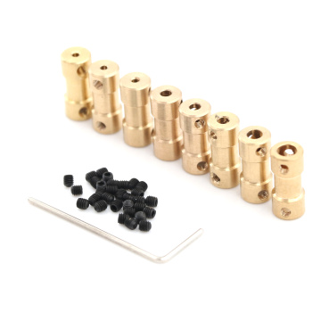 Brass Flexible Motor Shaft Coupling Coupler Motor Transmission Connector Drive Shaft 2mm 5 Connector Boat Rc C22