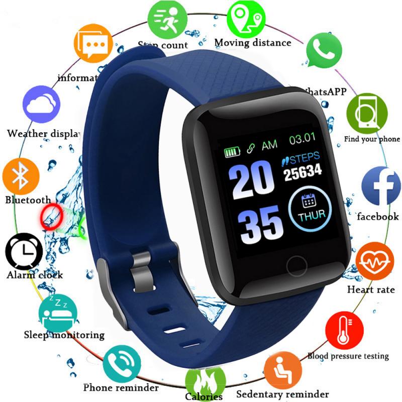 116 Plus Smart Watch Men Women Heart Rate Monitor Blood Pressure Fitness Tracker Smart Watch Pedometer Multifunction Sport Watch