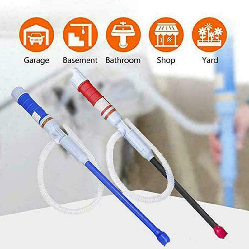 Electric Automatic Fuel Fluid Water Pump Siphon Pump Battery Powered Gas Water Bathroom Pond Manual Pump for Car Motorcyle AU