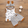 Summer Newborn Toddler Baby Boy Vest Tank Top Hoodies Pants Shorts Outfits 2PCS Cotton Set 0-24M Fashion Boys Clothes