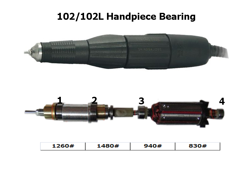 dental lab Bearing parts SAESHIN 102/102L/102LN/102WL/105L handpiece bearing