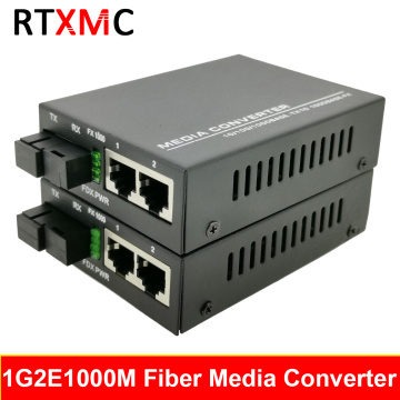 Fiber 1G2E 1.25G Fiber port & 2*10/100/1000M Gigabit Ethernet Switch 2 Port 1.25G fiber 2 RJ45 fiber optic media converter PCBA