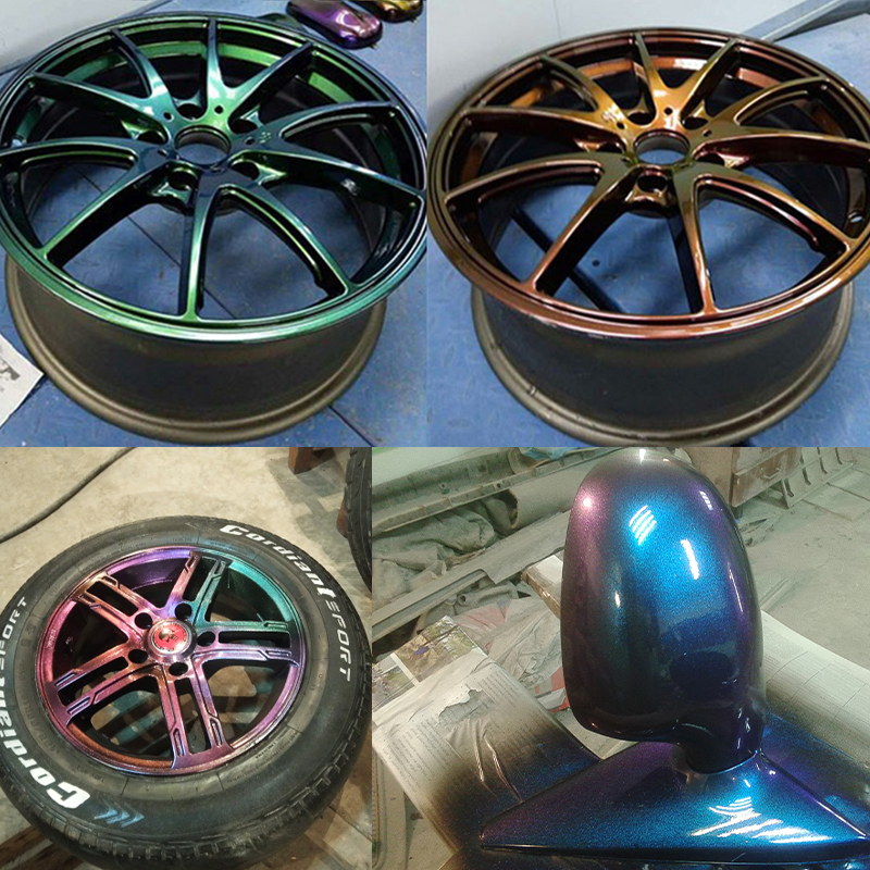 10g Chameleon Pigments Acrylic Paint Powder Coating YB58 Chameleon Dye for Cars Automotive Arts Craf