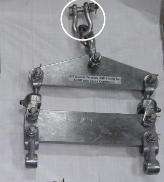 Application of anchor shackle for power line fitting  (1)