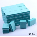 New 50pcs lot Double-sided Mini Nail File Blocks Colorful Sponge Nail Polish Sanding Buffer Strips Polishing Manicure Tools