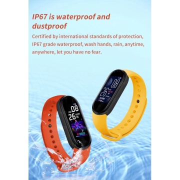 Fitness Tracker Heart Rate Monitor Waterproof Wearable Devices Pedometers M5 Smart Bracelet Wristbands Bluetooth Sport