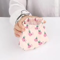 Mini Pocket Cosmetic Bag Waterproof Printed Floral Makeup Pouch For Purse Travel Makeup Organizer Bag for Lipstick Headphones