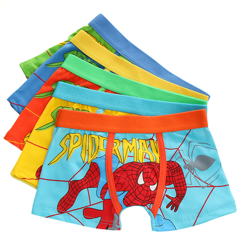 5 Pieces of Children's Underwear, Cotton Baby Boy Underwear, Cartoon Underwear, Girl Boxer Underwear, Children's Underwear