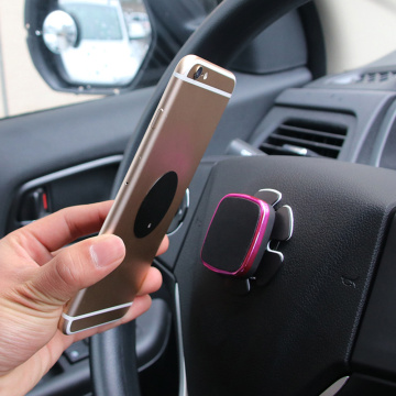 Magnetic Car Phone Holder for IPhone XS X Samsung Magnet Mount Car Holder for Phone Vehicle Steering Wheel Phone Holder Stand