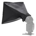 Universal Flash Light Softbox 20x30cm Speedlight Soft Box Photo Accessories Foldable Photography Flash Diffuser Softbox