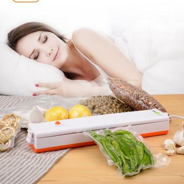 Household Vacuum Sealer Packing Machine Food Fresh Long Keeping Vacuum Bags including Vaccum Packer Can Be Use for Food Saver