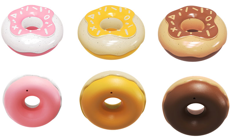 Dog Chew Toy Donnut TPR