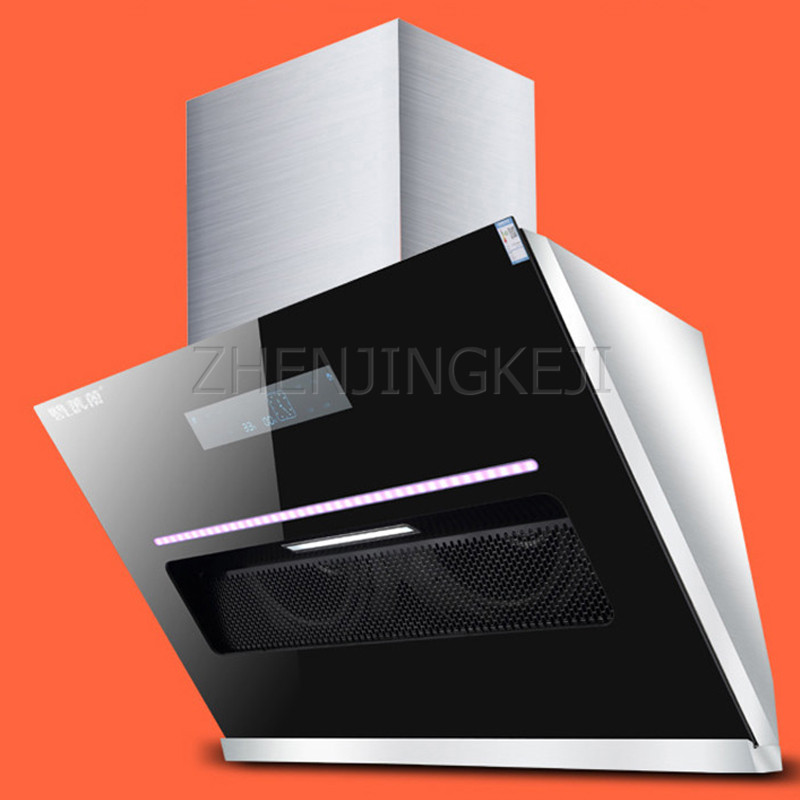 Range Hood Side Suction 150-200W Remove Oily Smoke Environmental Protection Full Screen Touch Suck Lampblack Kitchen Appliances