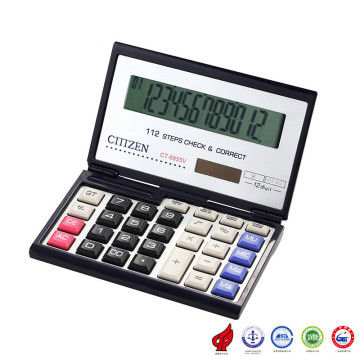 CT-8855V box flip calculator creative calculator 12 digit ABS plastic ordinary dry battery black count computer