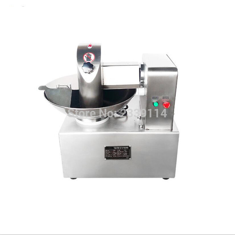 110/220V free shipping 5L meat bowl cutter chopper mixer machine, vegetable chopping machine