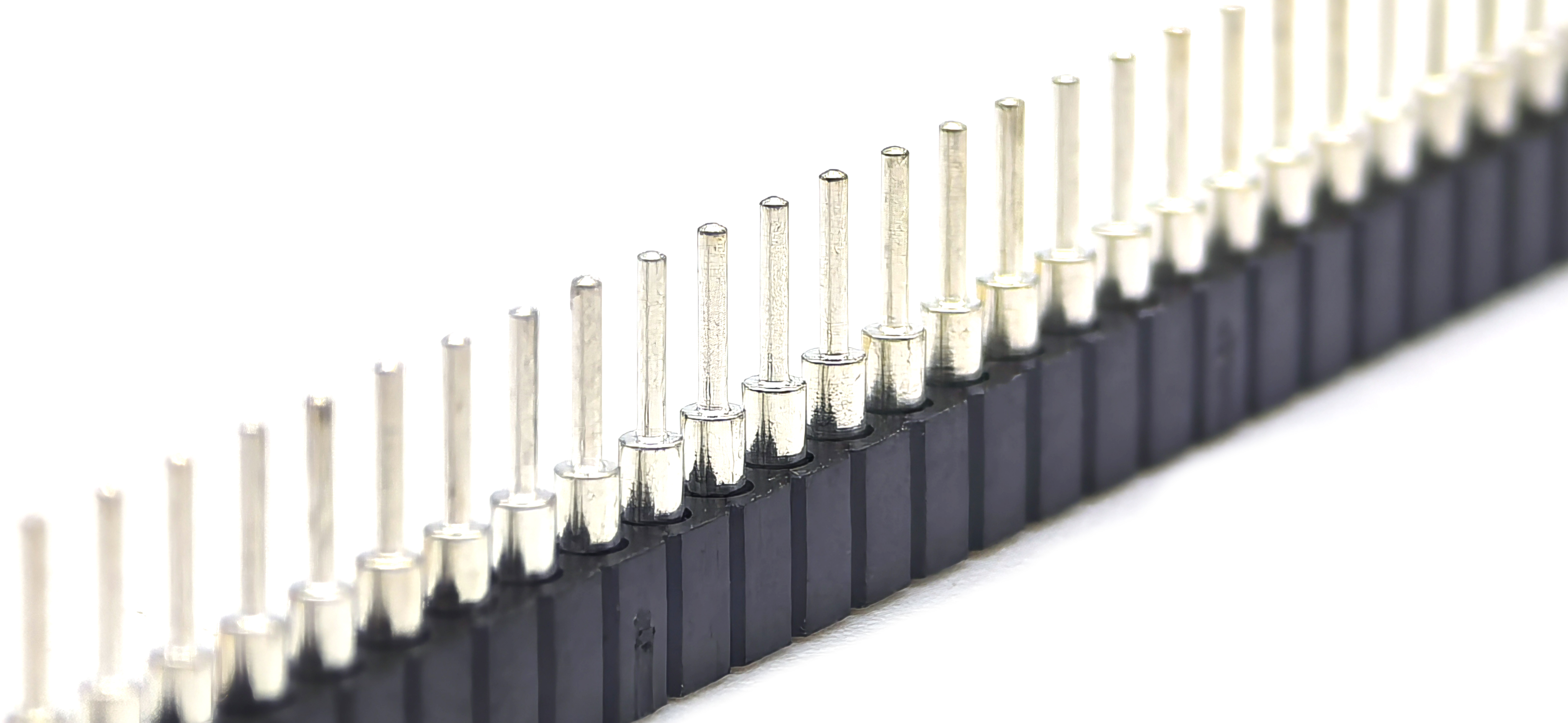 2.0mm machined female header black