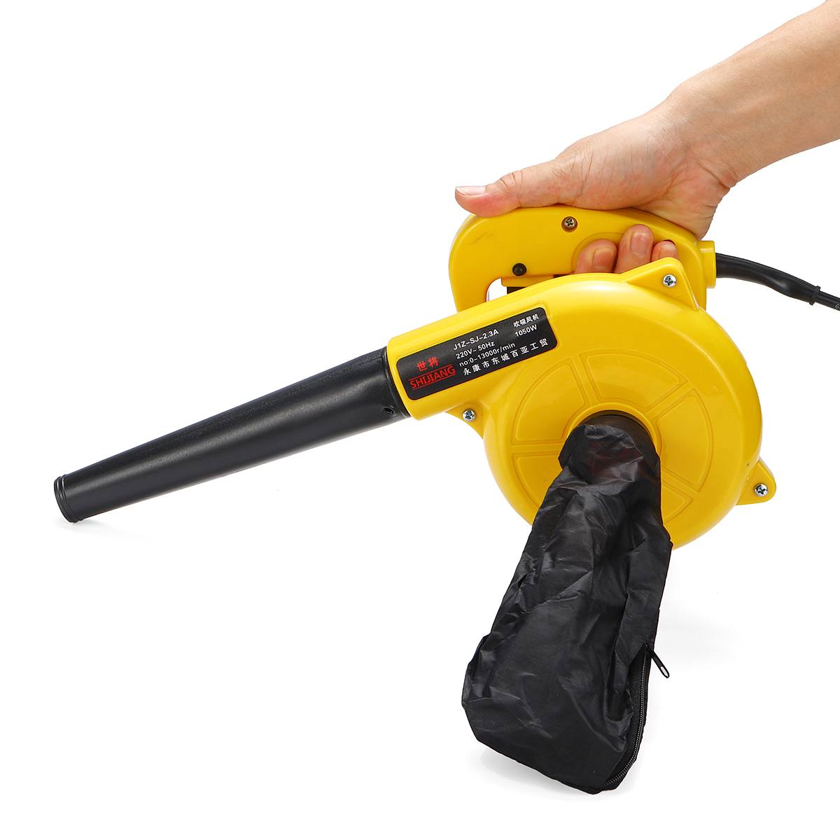 1050W Electric Leaf Blower Dust Leaf Vacuum Cleaner with Pack Electric Air Blower Vacuum Tool for Home Garden Car Studio TV Fan