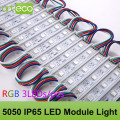 100pcs/lot DC12V 5050 3LEDs LED Module 5050 RGB LED module light RGB IP65 Waterproof