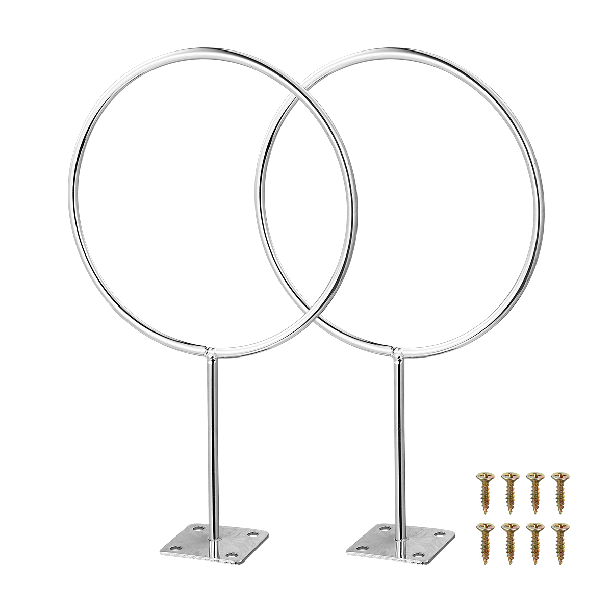2PCS Stainless Steel Ball Storage Rack Sports Ball Rack for Basketball Soccer Volleyball