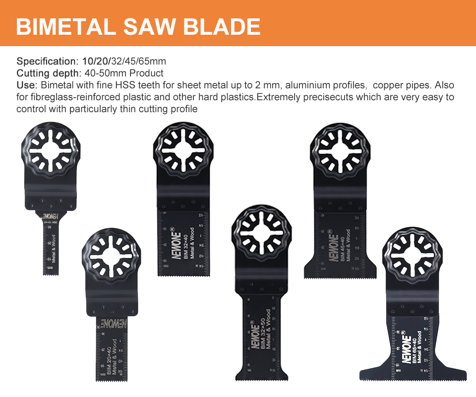 NEWONE 25pcs Starlock 32mm BIM/HCS/Precision Oscillating Saw Blades For Multi Renovator Power Tools Cut Wood Metal Plastics Alu
