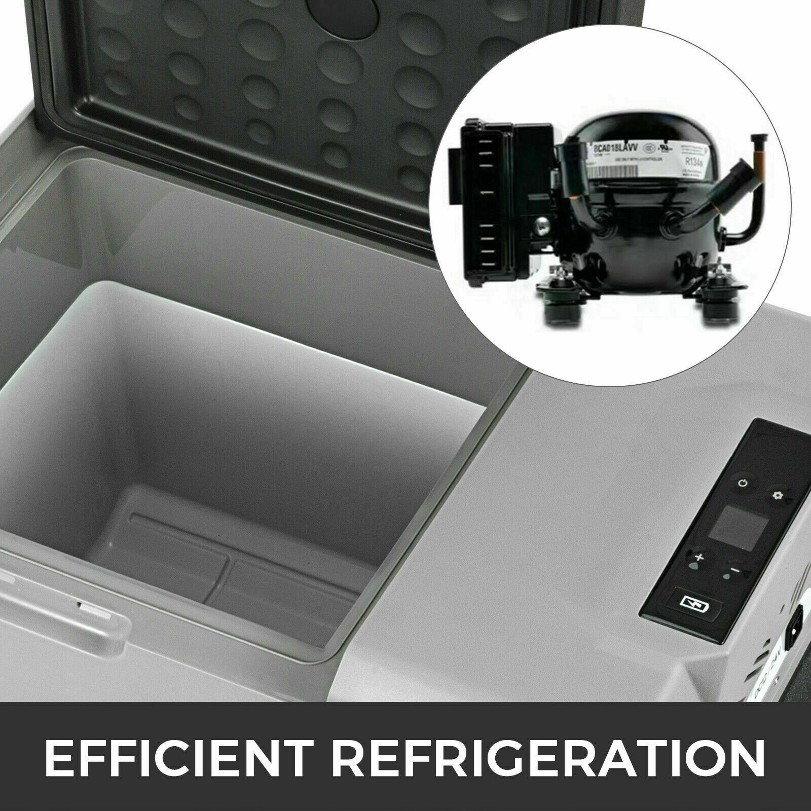 30L Portable Refrigerator with Wheels Telescopic Handle fridge freezer Truck Compressor Car Cooler Box