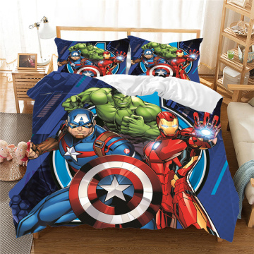 Marvel Avenger Alliance 3D bedding set iron Man Queen King size comforter bedding sets bedclothes Cartoon Duvet cover Gift