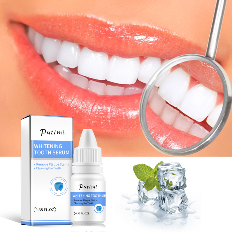 PUTIMI Teeth Whitening Tooth Brush Essence Teeth Whitening Pen Oral Hygiene Cleaning Serum Removes Plaque Stains Dental Tools