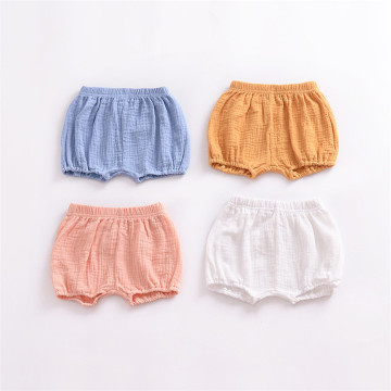 Baby Bloomers Shorts Linen Shorts for Boy Casual Solid PP Pants Boys Shorts Summer Thin Baby Boy Clothes