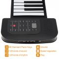 88 Keys Roll Up Electronic Piano Rechargeable Silicone Flexible Keyboard Organ Built-in Speaker Support MIDI Bluetooth hot