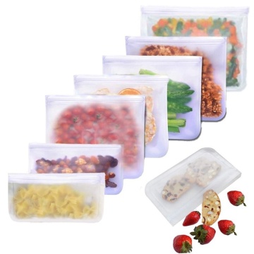 1Pcs Reusable storage containers PEVA Frosted Self Sealed Sandwiches Food Freezer Storage Bags Organizer Kitchen zero waste