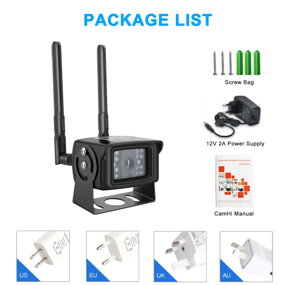 3G 4G Camera SIM Card 1080P HD Wireless Outdoor Waterproof Mini CCTV Security SD Card Video Record Camera Support P2P CAMHI