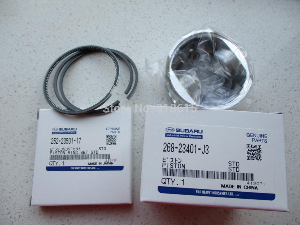 EH12 PISTON AND PISTON RINGS EH12-2B EH12-2D FOR MIKASA RAMMER SUBARU GASOLINE ENGINA PARTS ROBIN SMALL PARTS