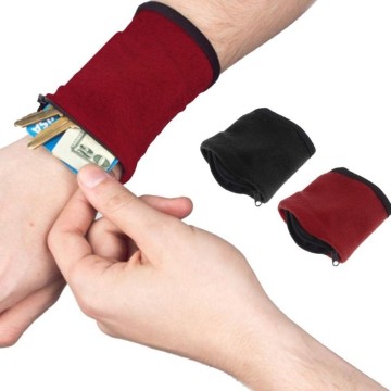 Outdoor Sport Cycling Wrist Band with Key/Card Bag Safe Wallet Storage Zipper Ankle Wrap Sport Strap Wrist Support Fast Delivery