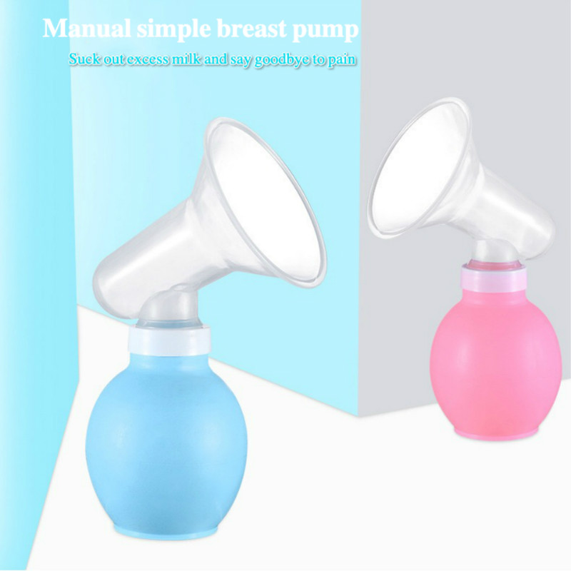 Silicone breast pump portable manual simple elbow breast milk milking machine