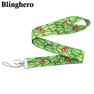 CA622 Cactus Lanyard Neck Strap for key ID Card Cellphone Straps Badge Holder DIY Hanging Rope Neckband Accessories