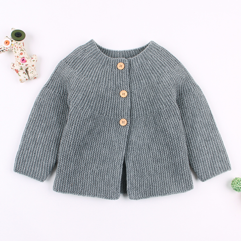 Infant Baby Girls Knit Sweater Clothing Winter Knitted Cardigan Warm Costume Sweater Toddler Girls Coat Outwear Clothes