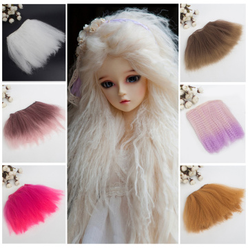 15 cm DIY SD fluffy explosion high temperature heat resistant doll hair for 1/3 1/4 1/6 BJD curly doll wigs Accessories toys